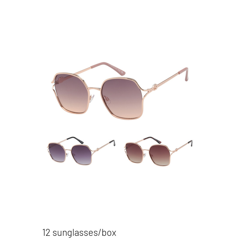 SUNGLASSES SQUARE SHAPE & LINKS DECORATION ON LEGS