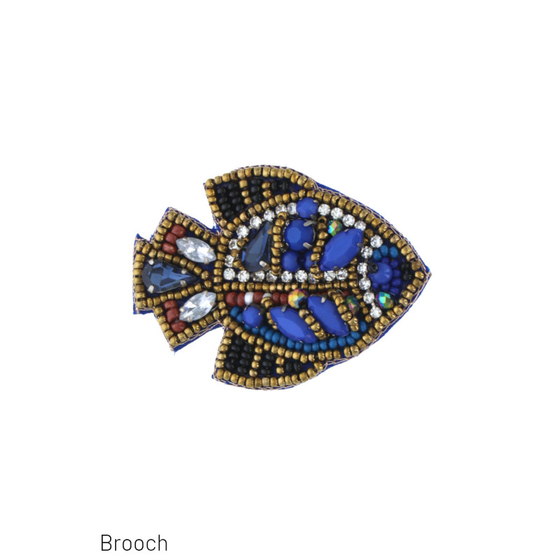 BROCHE AVEC POISSON EXOTIQUE