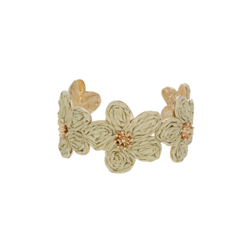 STRAKKE ARMBAND MET BLOEMEN