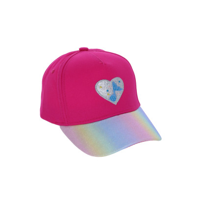 CASQUETTE ENFANTS AVEC COEUR, EFFET IRISÉ