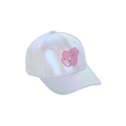 CASQUETTE ENFANTS, PAILLETTES, LOVE, EFFET IRISÉ