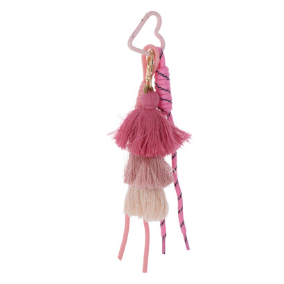 PORTE-CLEFS AVEC FRANGES A POMPON
