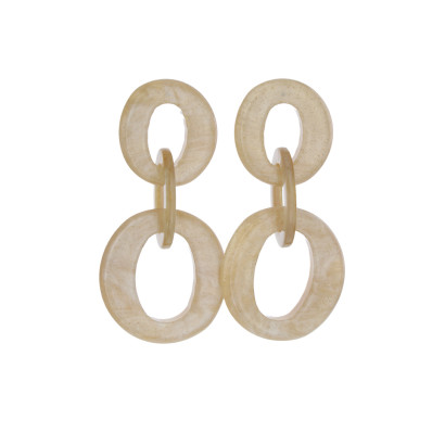 BOUCLES D'OR., RÉSINE FORME OVALE ET EFFET MARBRÉ