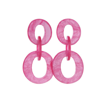 BOUCLES D'OR., RÉSINE FORME OVALE ET EFFET MARBRÉ