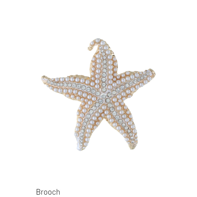 BROCHE AVEC FORME ETOILE DE MER