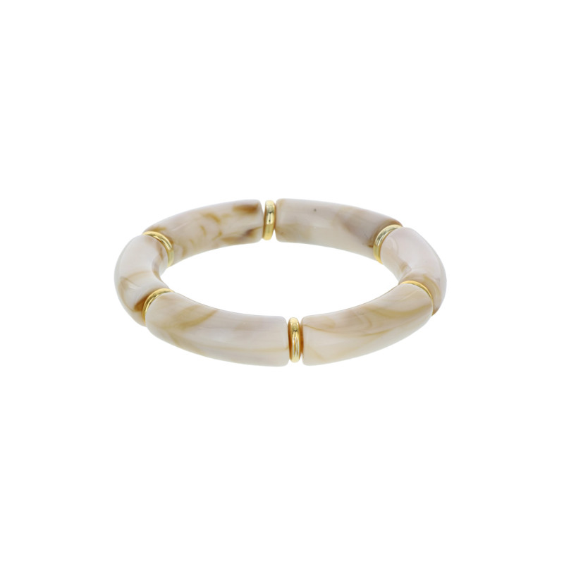 BRACELET ELASTIQUE AVEC RÉSINE EFFET MARBRÉ