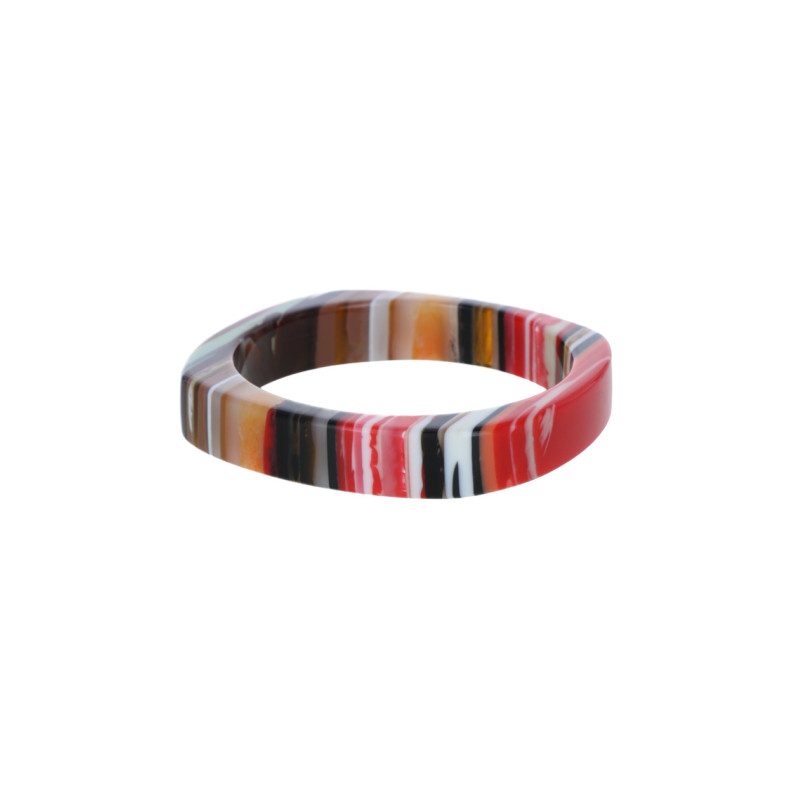 RIGID BRACELET SQUARE SHAPE RESIN
