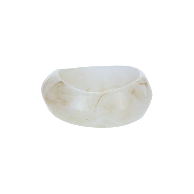 RIGID BRACELET WITH RESIN MARBLE EFFECT
