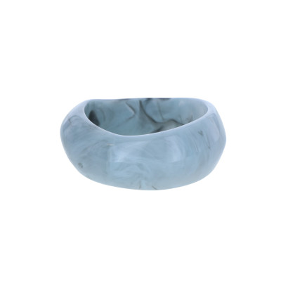 RIGID BRACELET WITH RESIN MARBLE EFFECT