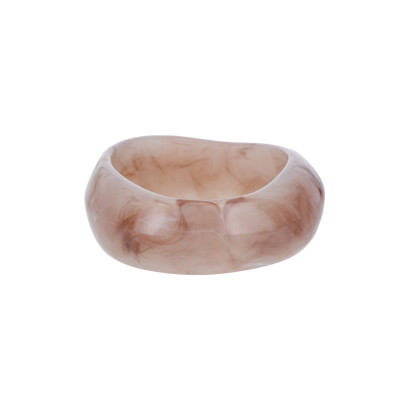 RIGID BRACELET WITH RESIN MARBLE EFFECT
