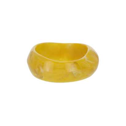 RIGID BRACELET WITH RESIN MARBLE EFFECT