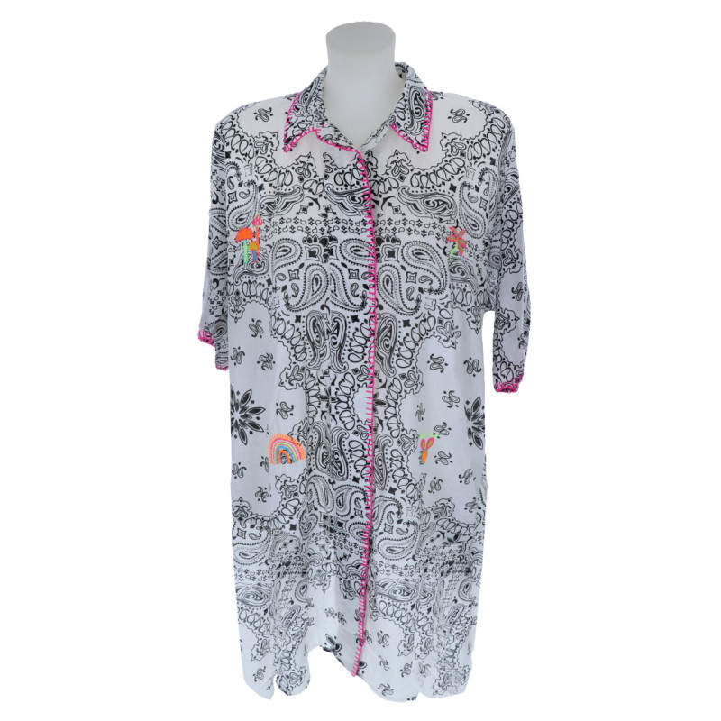 COTTON TUNIC PAISLEY PATTERN