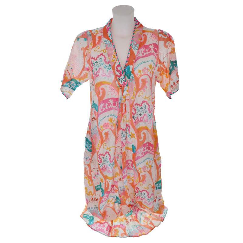 COTTON TUNIC PRINTED FLOWERS