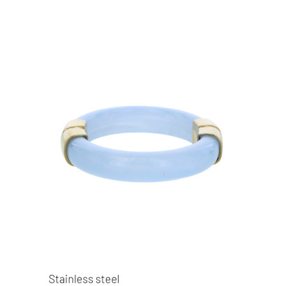 BRACELET RIGIDE EN RÉSINE ET EFFET MARBRÉ