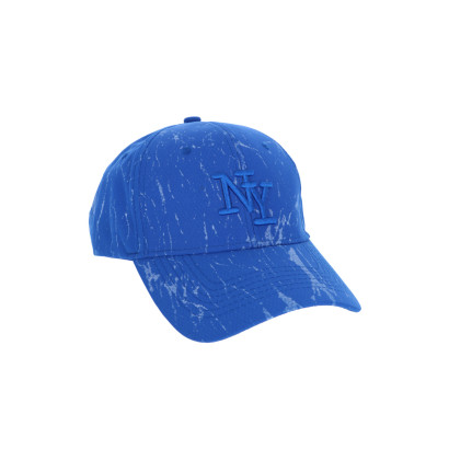 CAP WITH MARBLE EFFECT, EMBRODERY LITTLE NY