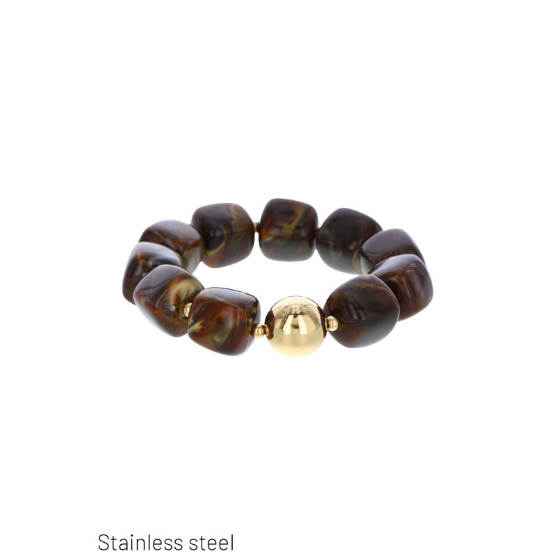 STAINLESS STEEL BRACELET WITH SQUARE