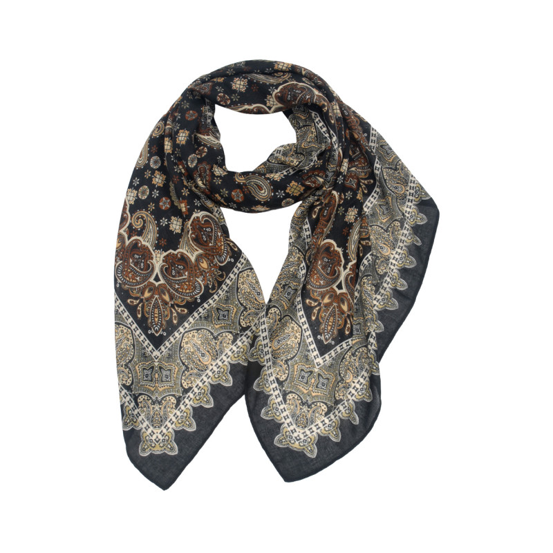 FOULARD AVEC MOTIF Ú ARABESQUES