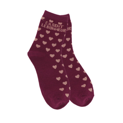 CHAUSSETTES AVEC COEURS, LUREX: ÇA SENT BON LE BON