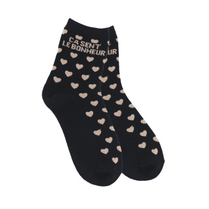 CHAUSSETTES AVEC COEURS, LUREX: ÇA SENT BON LE BON