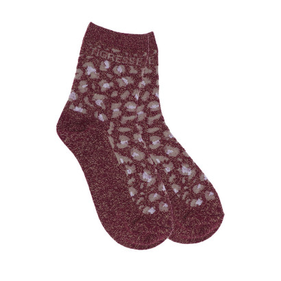 CHAUSSETTES IMPRIMÉ ANIMAL ET LUREX: TIGRESSE