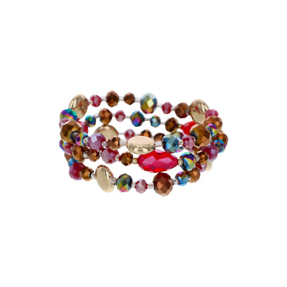 BRACELET ELASTIQUES À 3 RANGEES, MULTI-PERLES