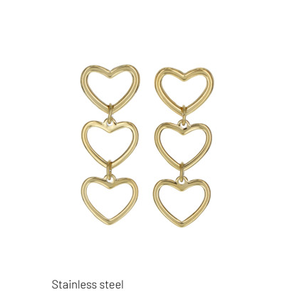 B.O ACIER AVEC PENDENTIF EN COEUR