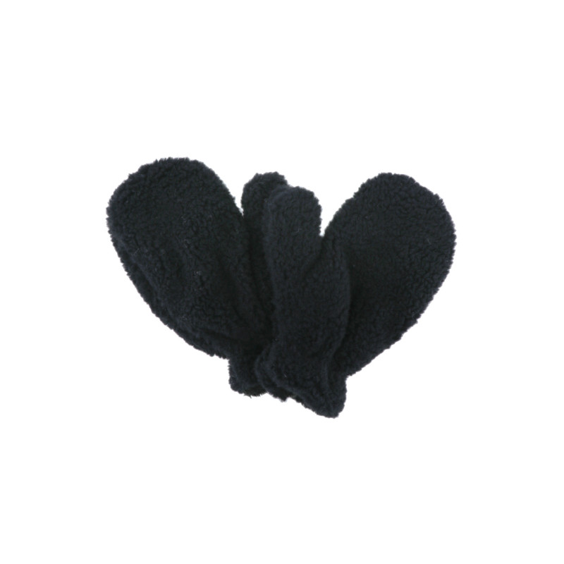 MOUFFLES EN FAUSSE FOURURE DE COULEUR UNIE