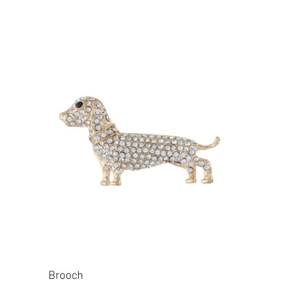 BROCHE CON PERRO Y ESTRÛS
