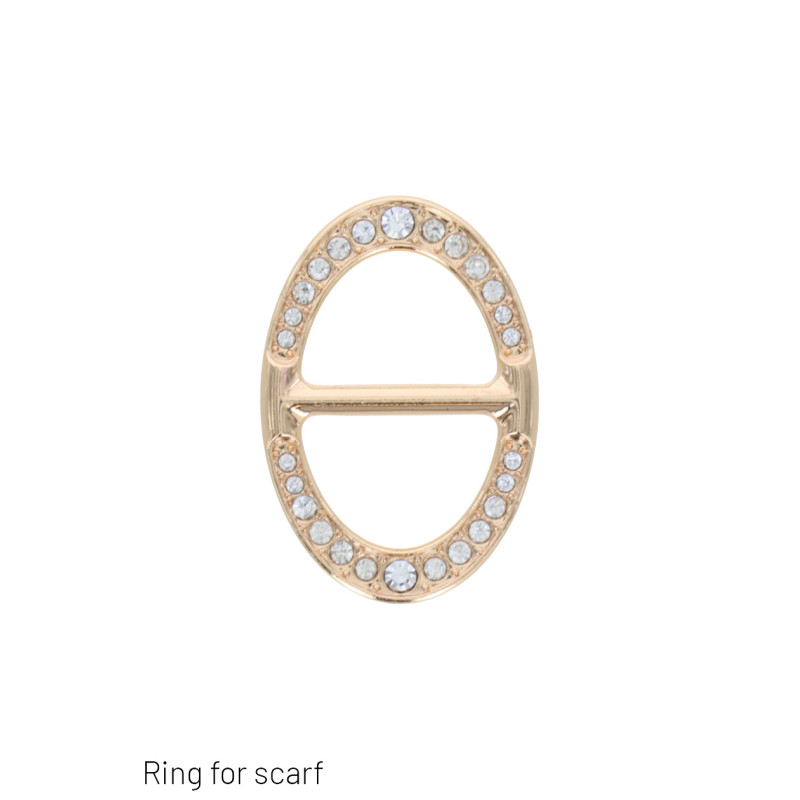 SJAALRING MET OVALEVORM EN STRASS