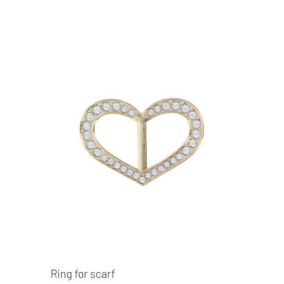 SJAALRING MET HARTVORM EN STRASS