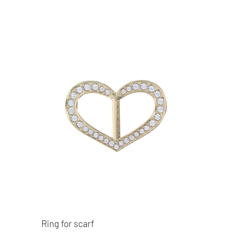 SJAALRING MET HARTVORM EN STRASS