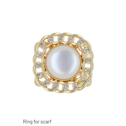 SCARF RING WITH FLOWER...