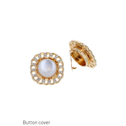 PAIR OF BUTTON COVER,...
