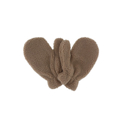 MOUFFLES EN FAUSSE FOURURE DE COULEUR UNIE