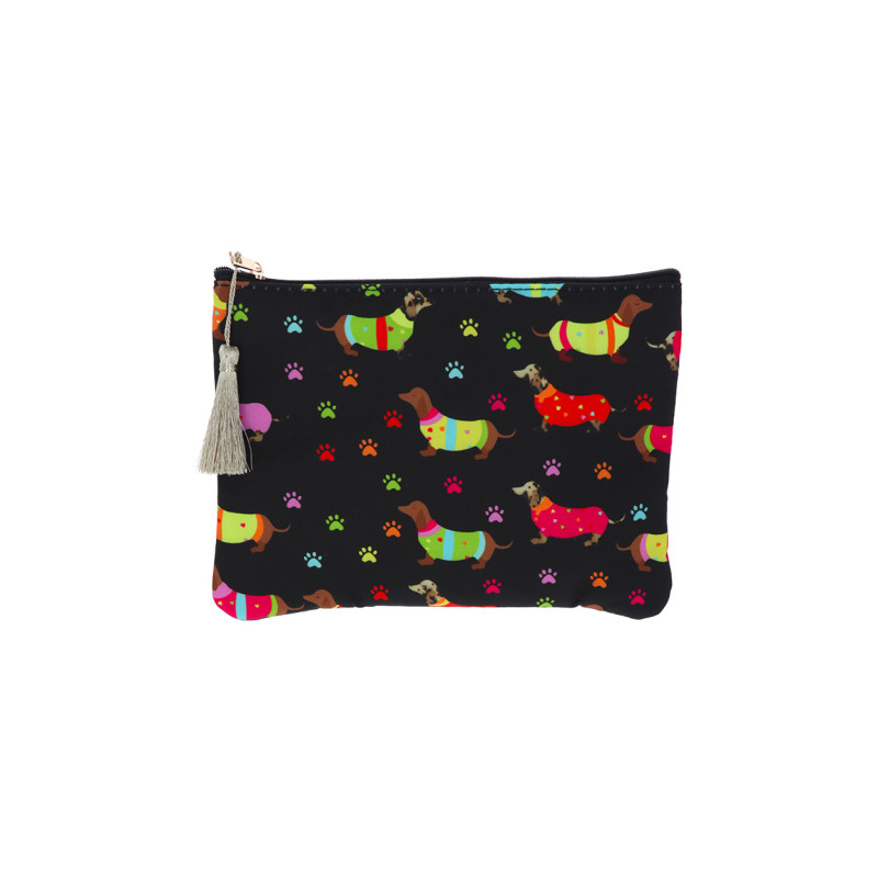 POCHETTE/TROUSSE AVEC IMPRIM CHIENS