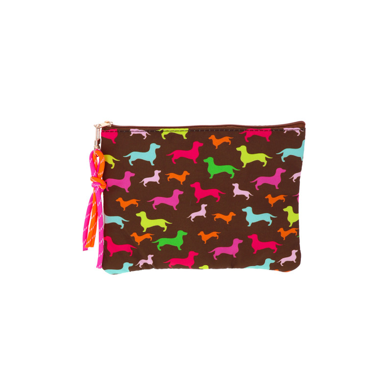 POCHETTE/TROUSSE AVEC IMPRIM CHIENS