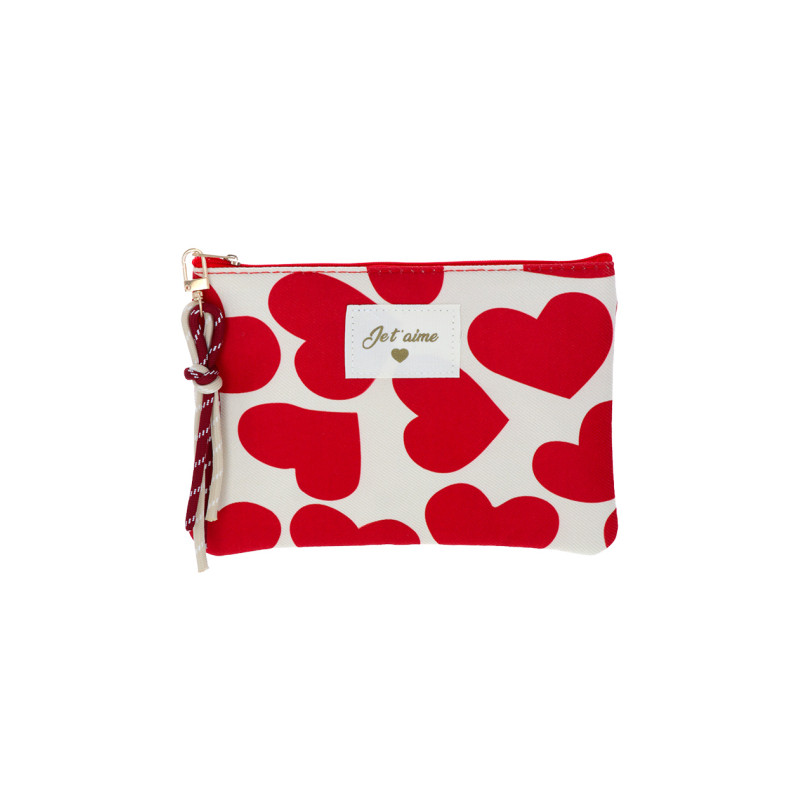 COTTON POUCH/KIT: JE T'AIME