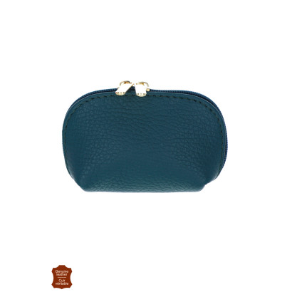 PORTE-MONNAIE EN CUIR DE COULEUR UNIE