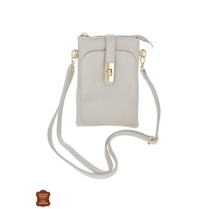 CAMILLE, LEATHER SADDLE BAG, ZIP IN FRONT