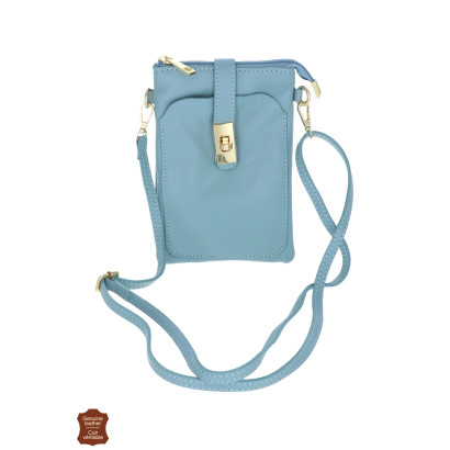 CAMILLE, LEATHER SADDLE BAG, ZIP IN FRONT