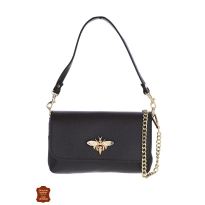 ABELLIA, BOLSO PEQUEÑO DE CUERO EN COLOR SÓLIDO