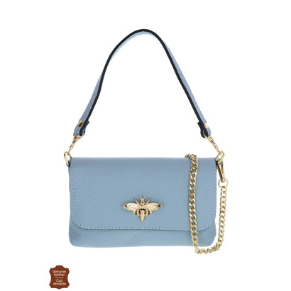 ABELLIA, BOLSO PEQUEÑO DE CUERO EN COLOR SÓLIDO