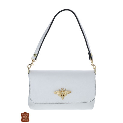 ABELLIA, BOLSO PEQUEÑO DE CUERO EN COLOR SÓLIDO