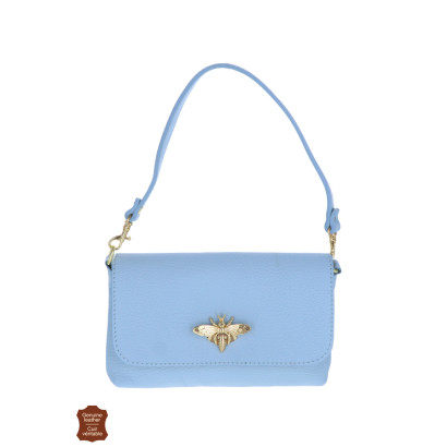 ABELLIA, BOLSO PEQUEÑO DE CUERO EN COLOR SÓLIDO