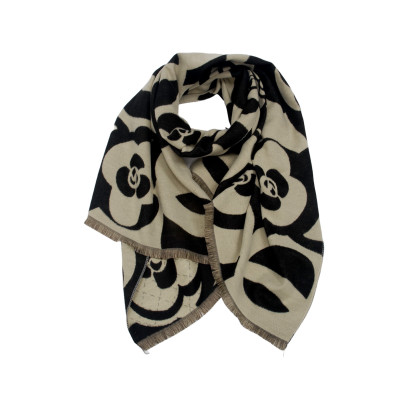 FOULARD TISSÉ AVEC FLEURS