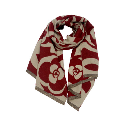 FOULARD TISSÉ AVEC FLEURS