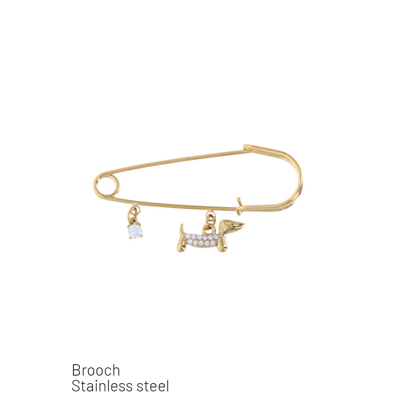 BROCHE MET HOND