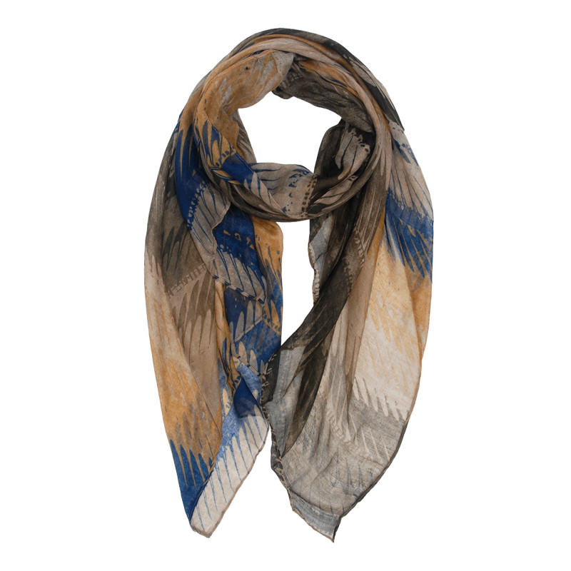 SCARF WITH GEOMETRIC PATTERN