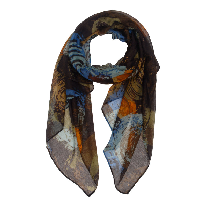 SCARF PRINTED ABSTRACT DESIGN