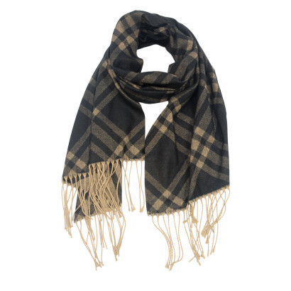FOULARD TISS AVEC FINES RAYURES ET LUREX
